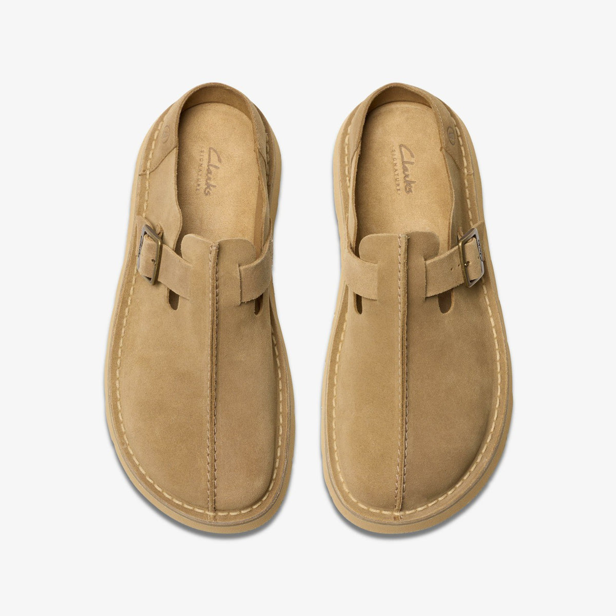 Solsbury Mule Dark Sand Suede - Clarks Featured