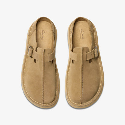 Solsbury Mule Dark Sand Suede - Clarks Featured