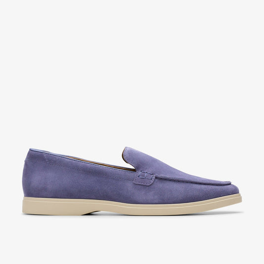 Torford Easy Dusk Blue Suede - Clarks Exclusive