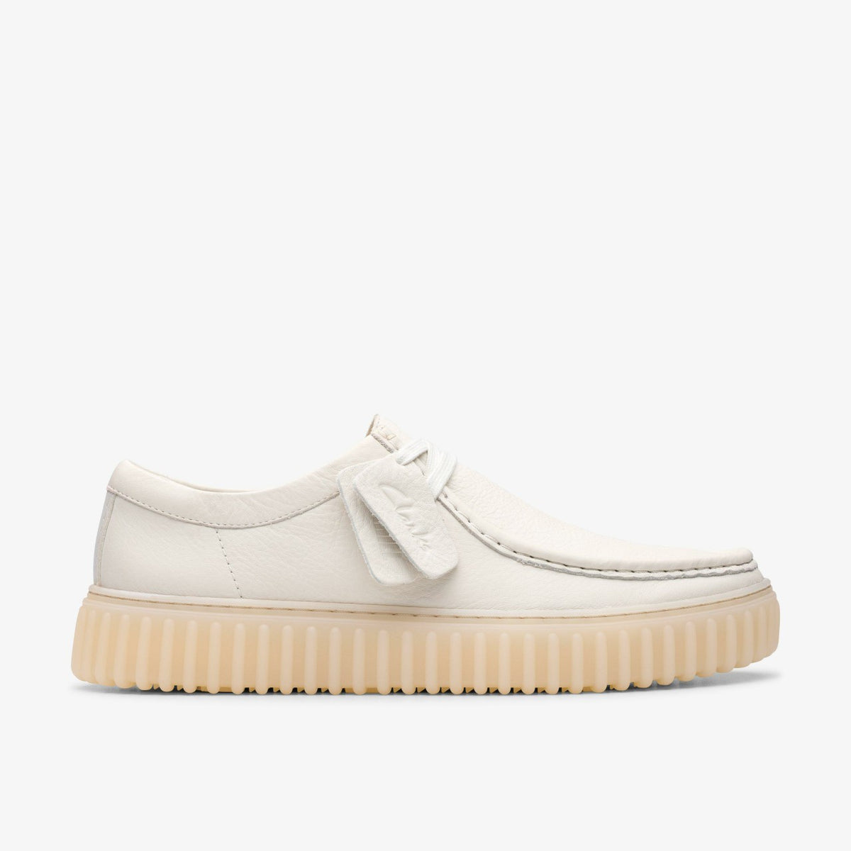 Torhill Lo White Leather - Clarks Essential