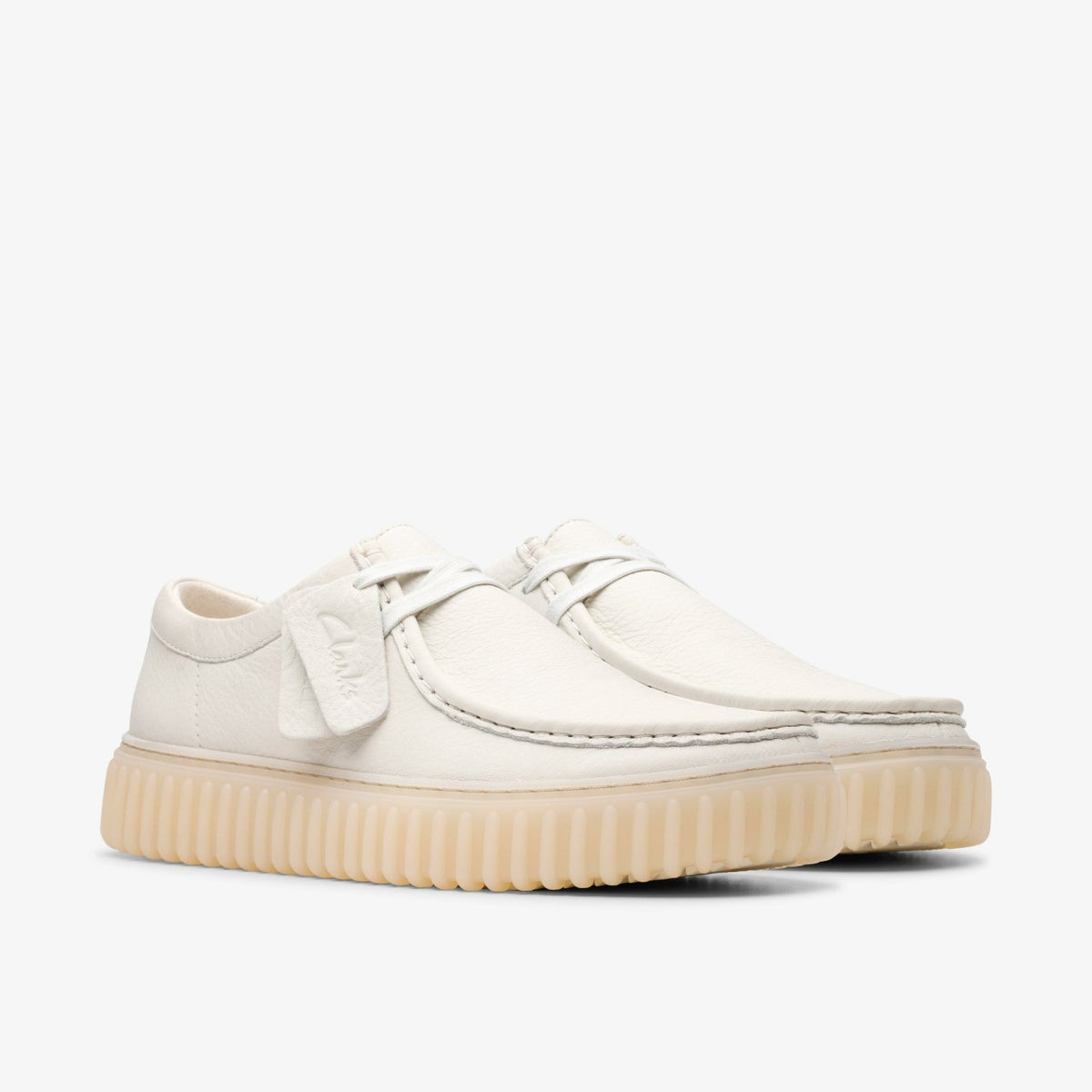 Torhill Lo White Leather - Clarks Essential