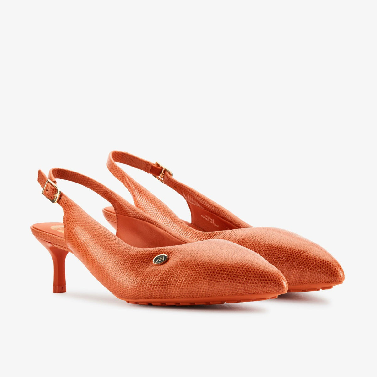 Martine Rose Sling 1 Womens Orange Interest Leather - Clarks Classic