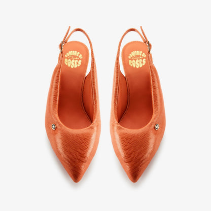 Martine Rose Sling 1 Womens Orange Interest Leather - Clarks Classic