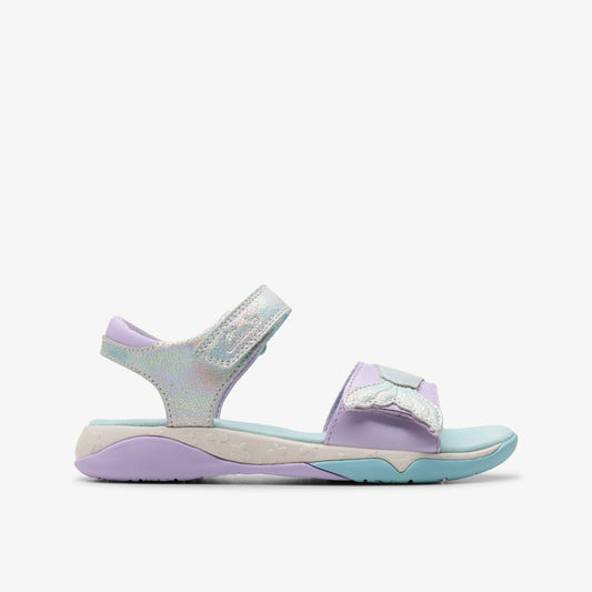 Osian Spark Kid Purple Metallic - Clarks Quality