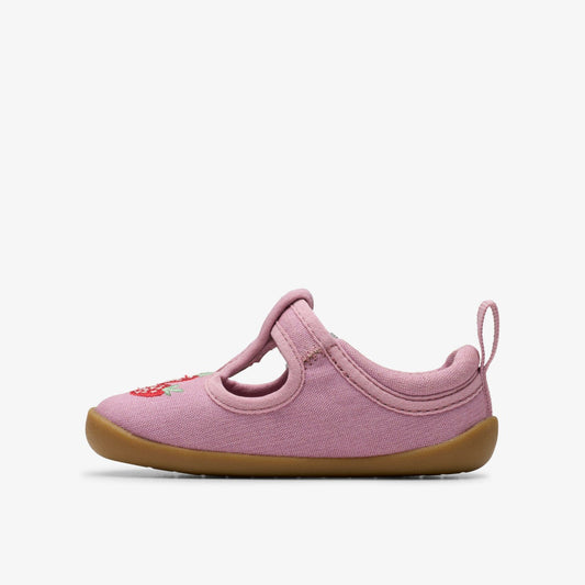 Roamer Grow Toddler Pink Canvas - Clarks Latest