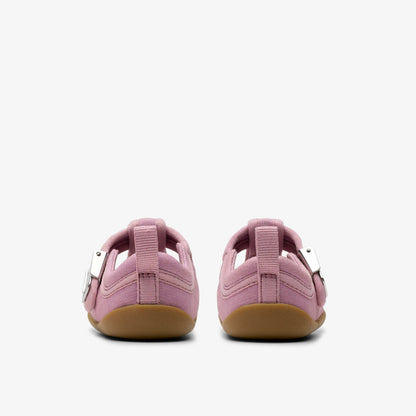 Roamer Grow Toddler Pink Canvas - Clarks Latest