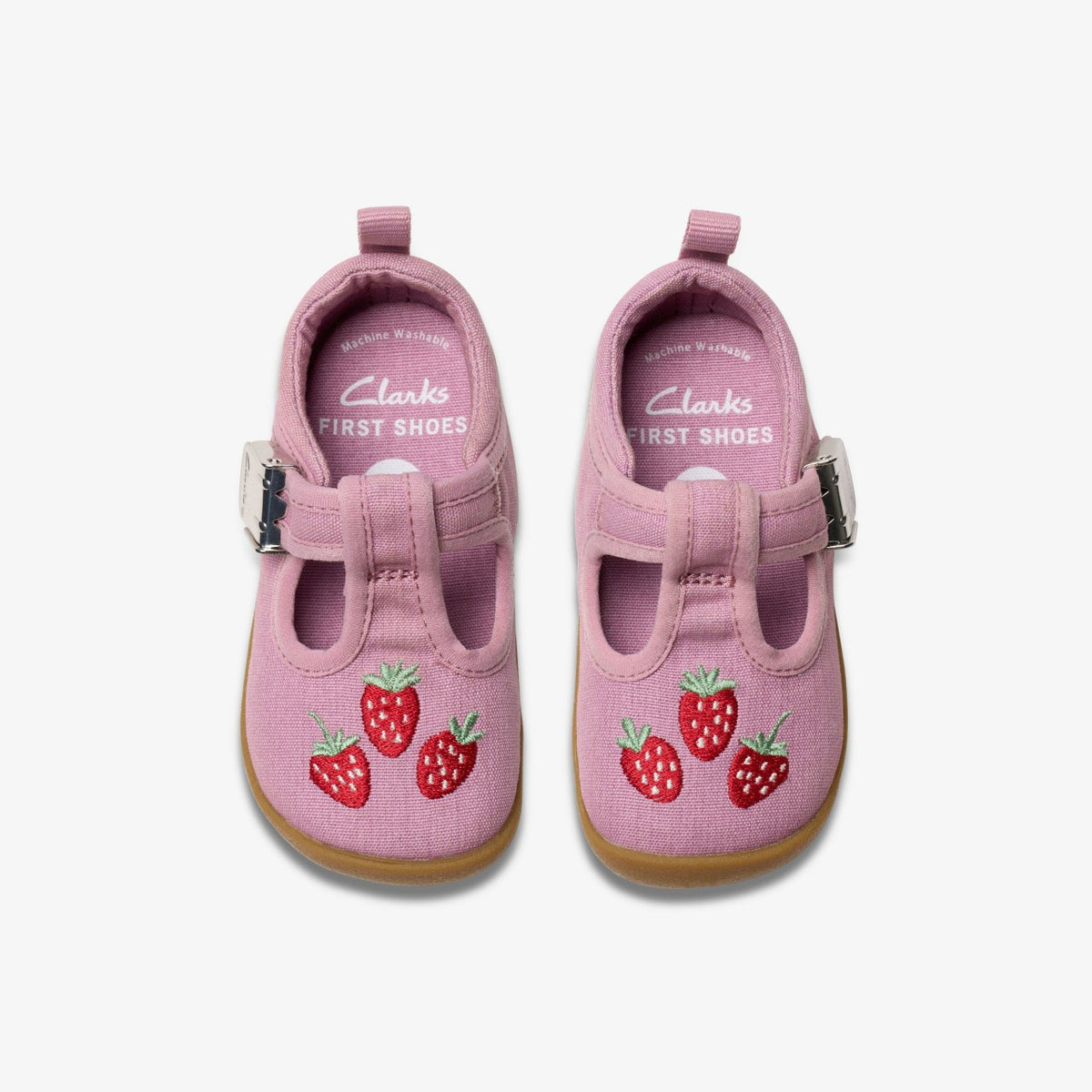 Roamer Grow Toddler Pink Canvas - Clarks Latest