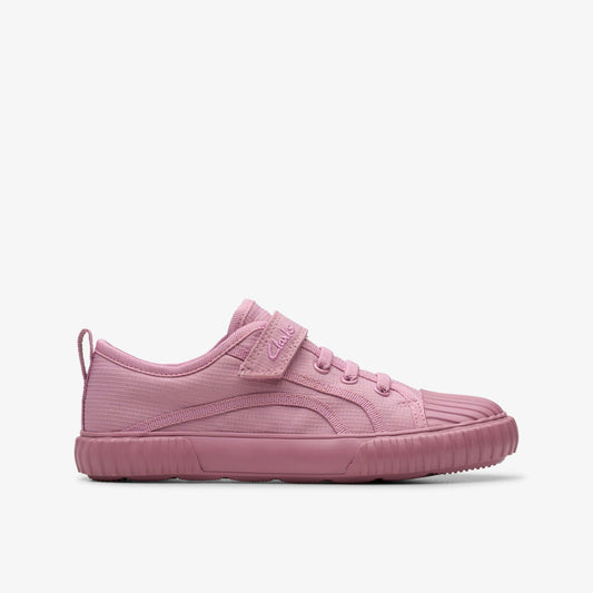 Foxing Stitch Kid Pink Fabric - Clarks Classic