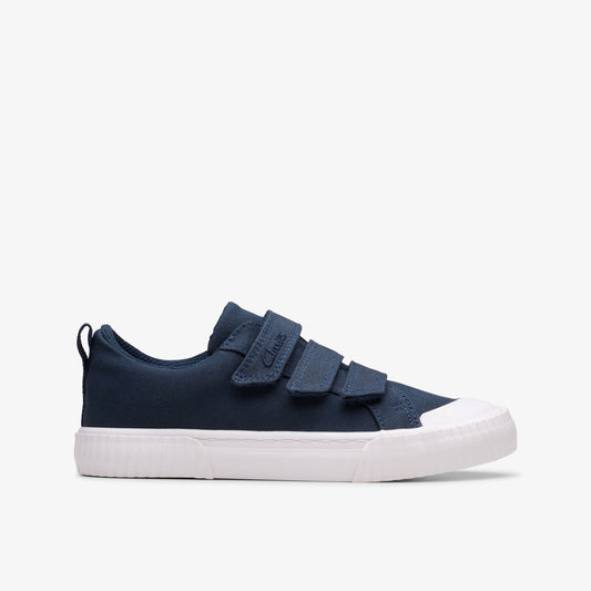Foxing Vibe Kid Navy Canvas - Clarks Best Price