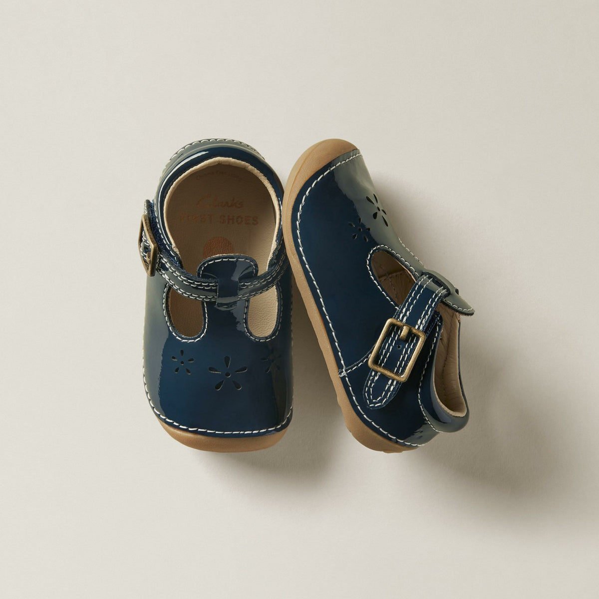 Tiny Skip Toddler Navy Patent - Clarks Everyday