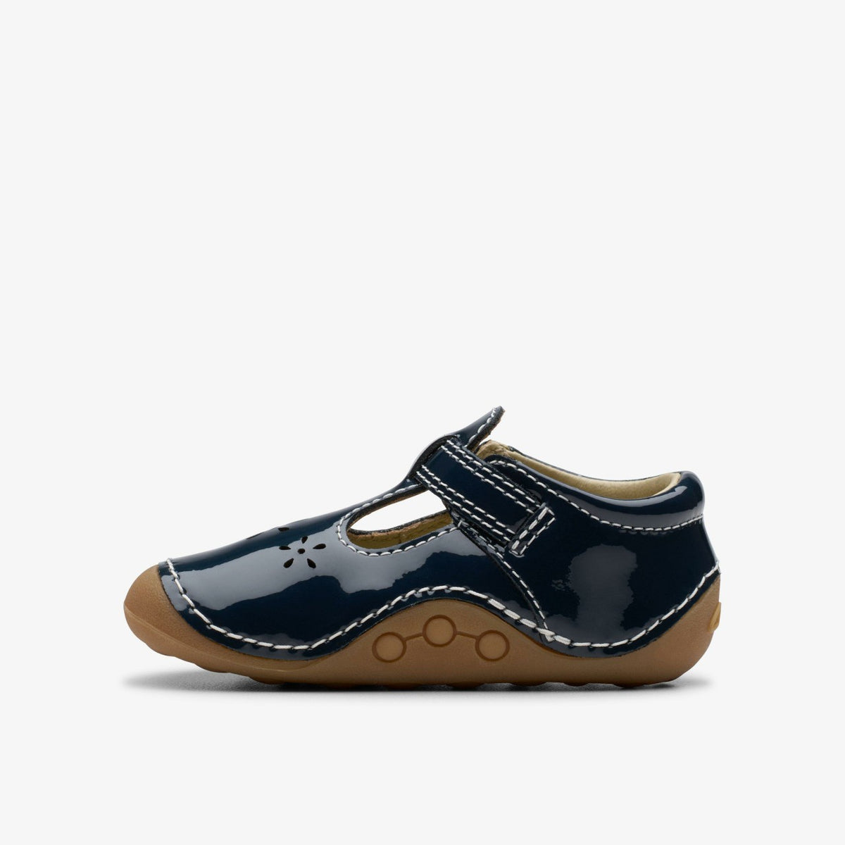 Tiny Skip Toddler Navy Patent - Clarks Everyday