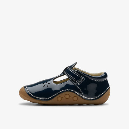 Tiny Skip Toddler Navy Patent - Clarks Everyday