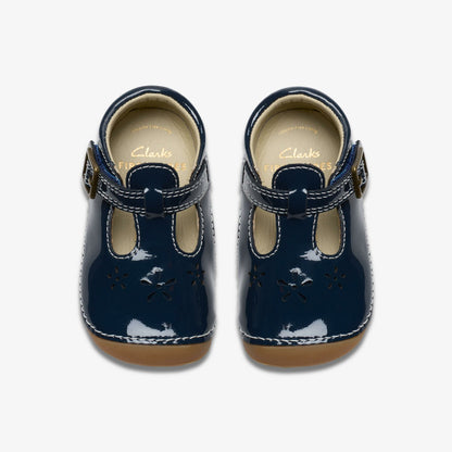 Tiny Skip Toddler Navy Patent - Clarks Everyday