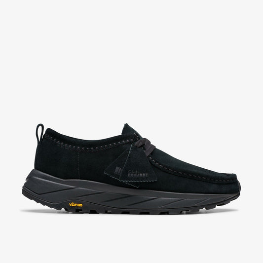 Walla Eden Lo Black/Black Suede - Clarks Featured