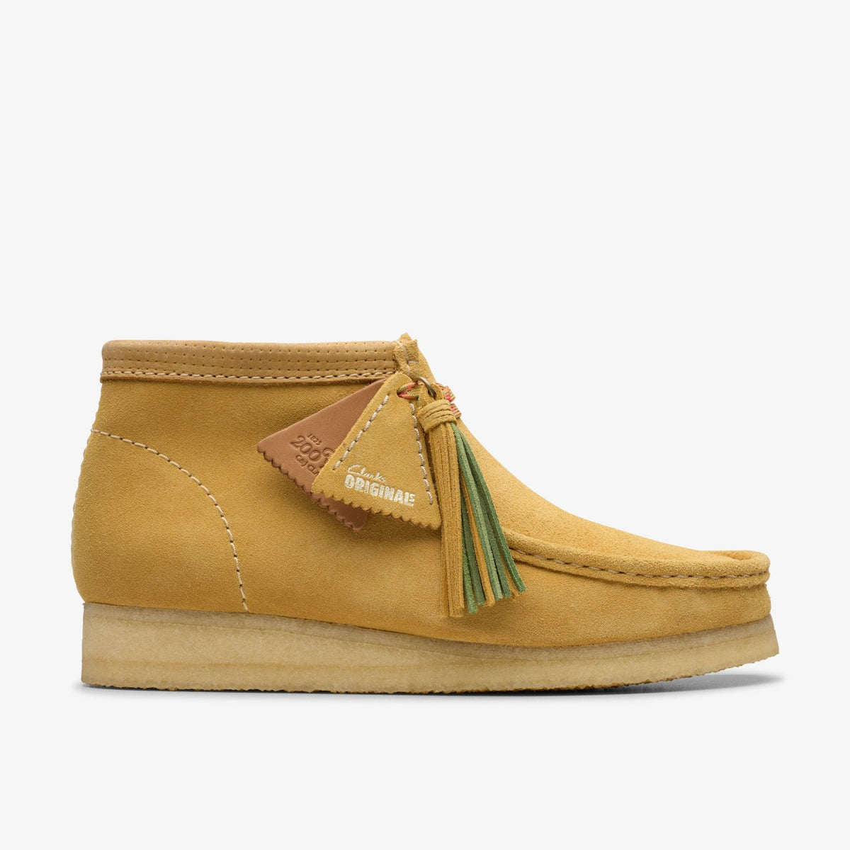 Wallabee Boot Golden Tan Suede - Clarks Discount