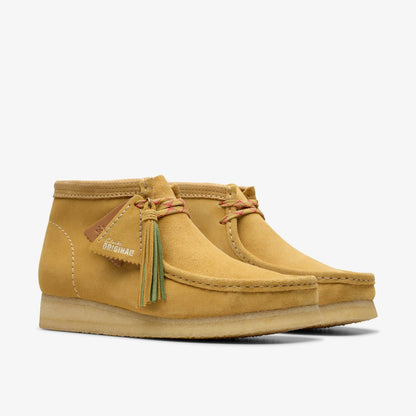Wallabee Boot Golden Tan Suede - Clarks Discount