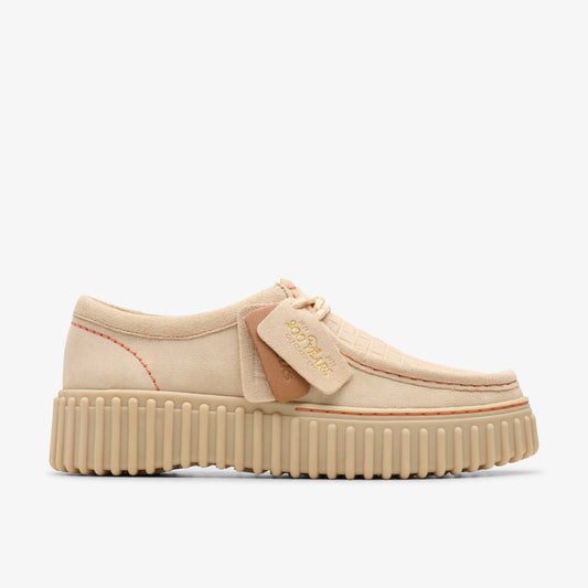 Torhill Bee Ecru Suede - Clarks Essential
