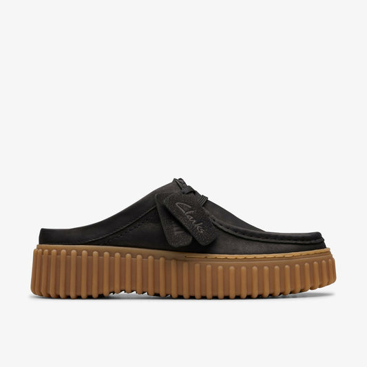 Torhill Mule Black Nubuck - Clarks Great Value