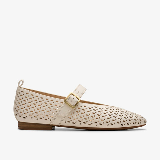 Fawna Jane Cream Leather - Clarks Sale