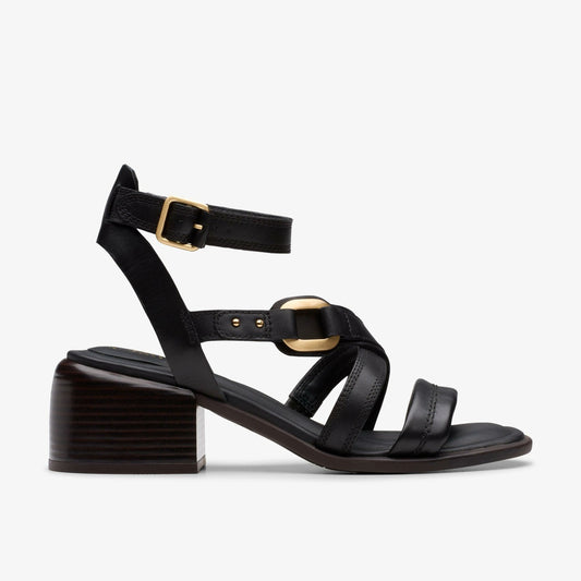 Morwyn Strap Black Leather - Clarks Deals