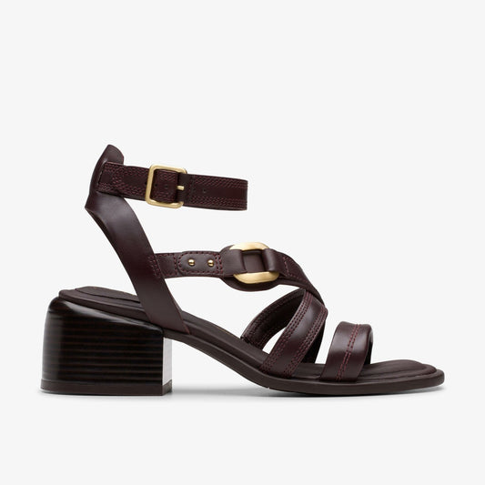 Morwyn Strap Wine Leather - Clarks Essential