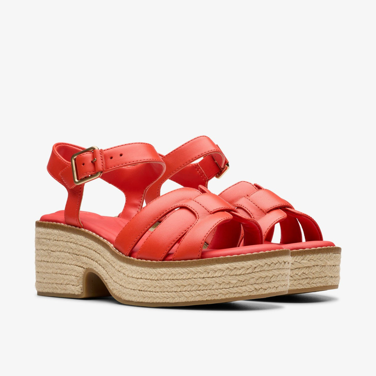 Coledale Strap Bright Red Leather - Clarks Sale