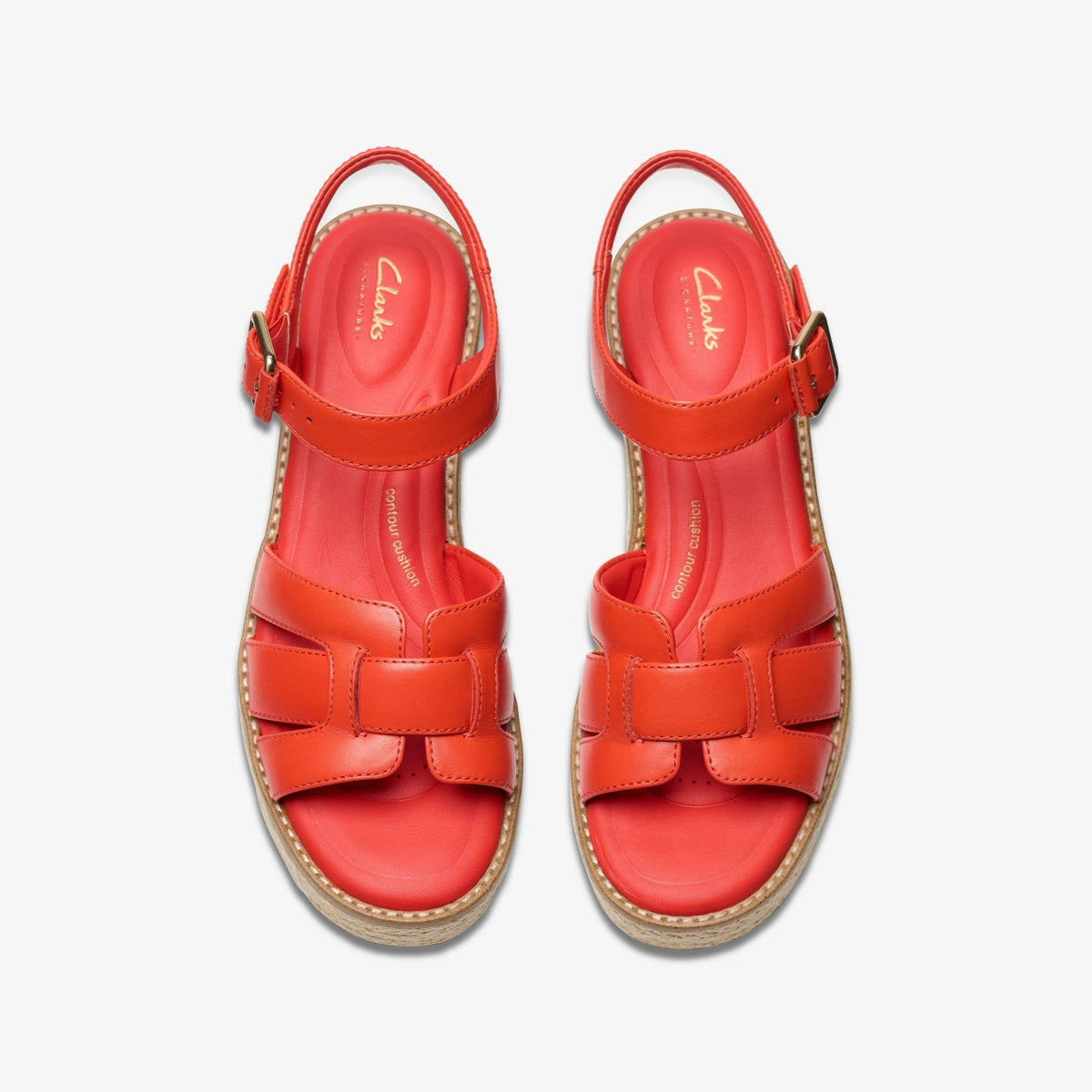 Coledale Strap Bright Red Leather - Clarks Sale