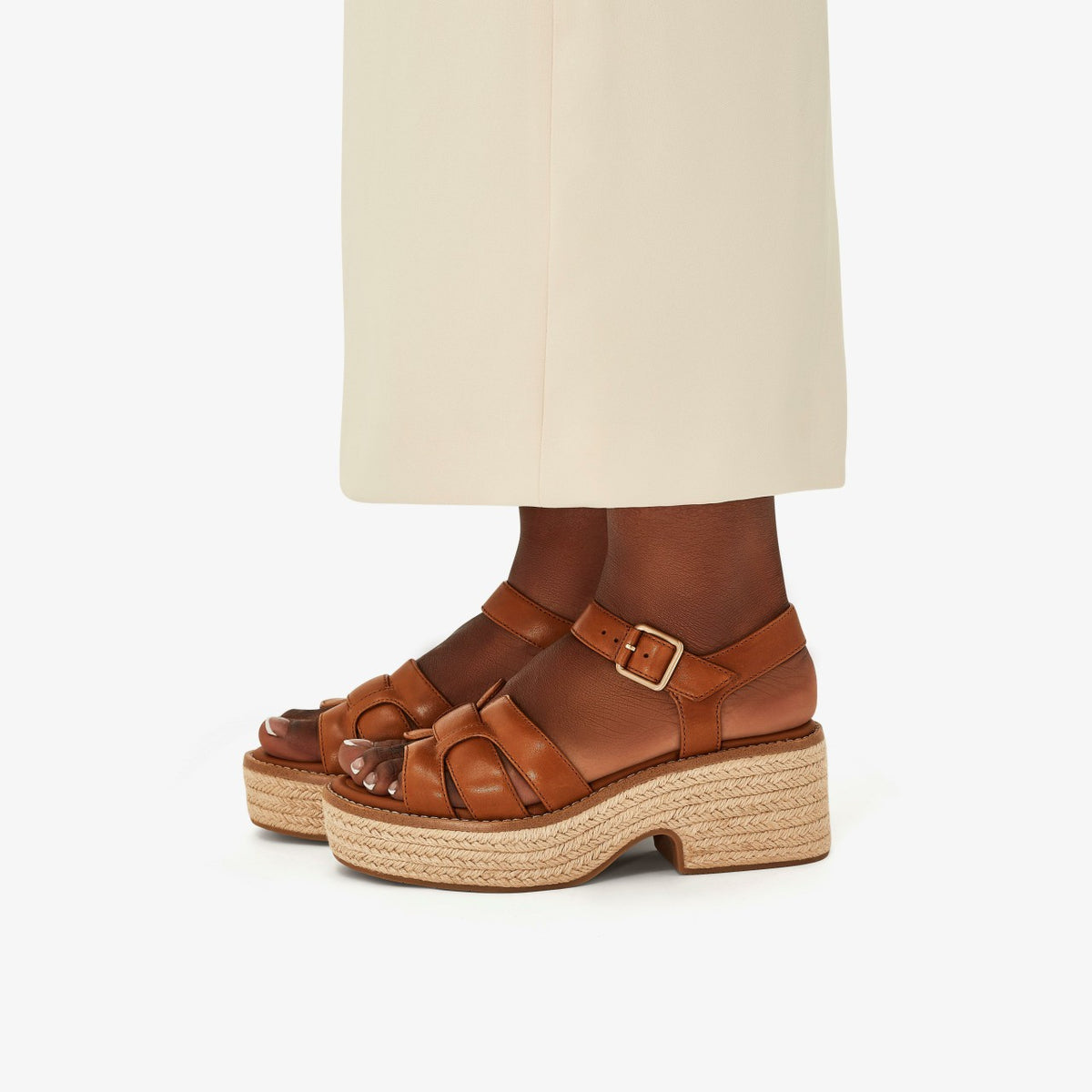 Coledale Strap Tan Leather - Clarks Popular
