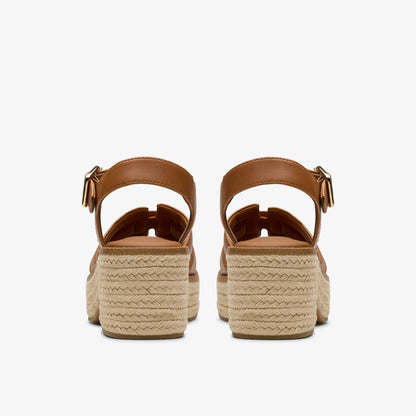 Coledale Strap Tan Leather - Clarks Popular