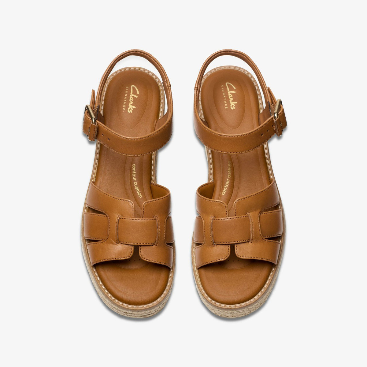 Coledale Strap Tan Leather - Clarks Popular