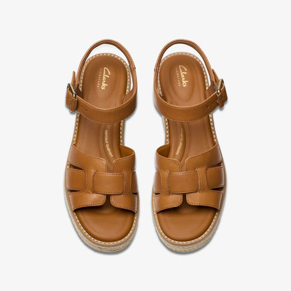Coledale Strap Tan Leather - Clarks Popular