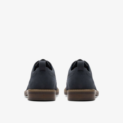 Aldwin Lace Navy Nubuck - Clarks Discount