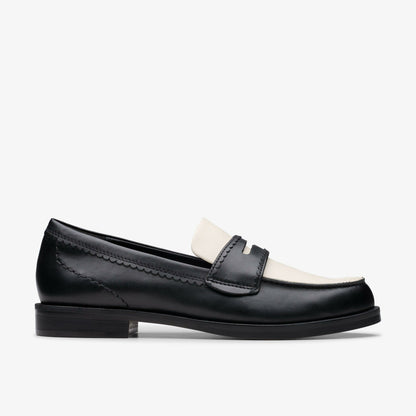 Straven Edge Black Combination Leather - Clarks Hot Sale