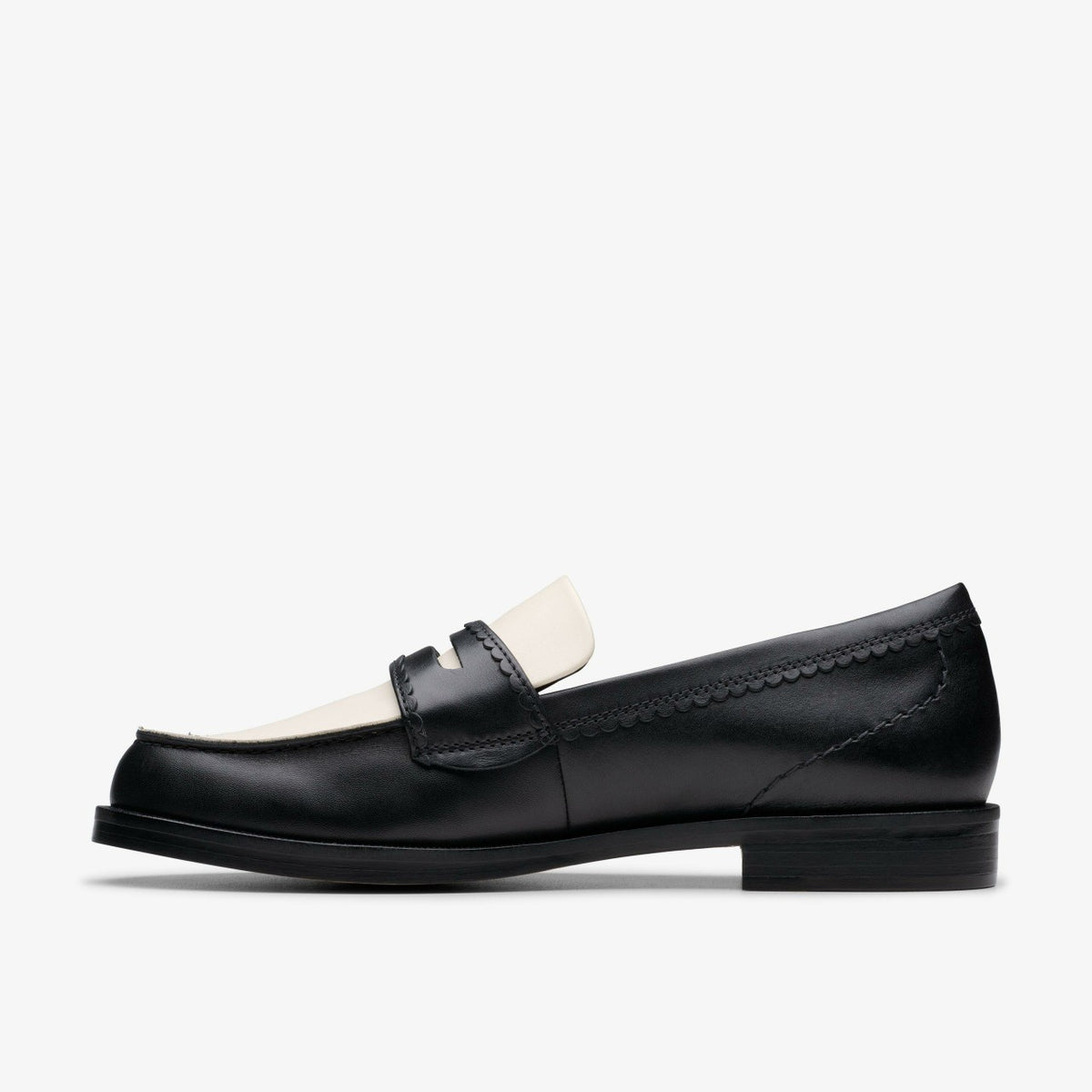 Straven Edge Black Combination Leather - Clarks Hot Sale