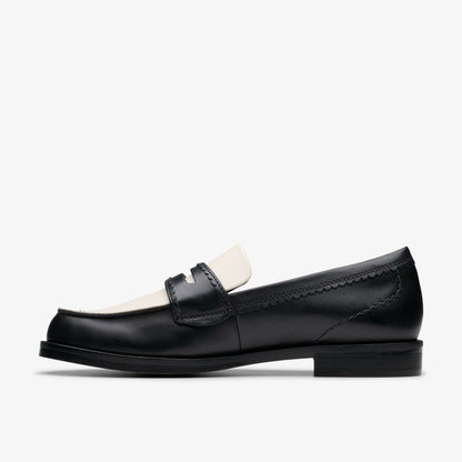 Straven Edge Black Combination Leather - Clarks Hot Sale