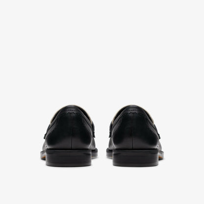 Straven Edge Black Combination Leather - Clarks Hot Sale
