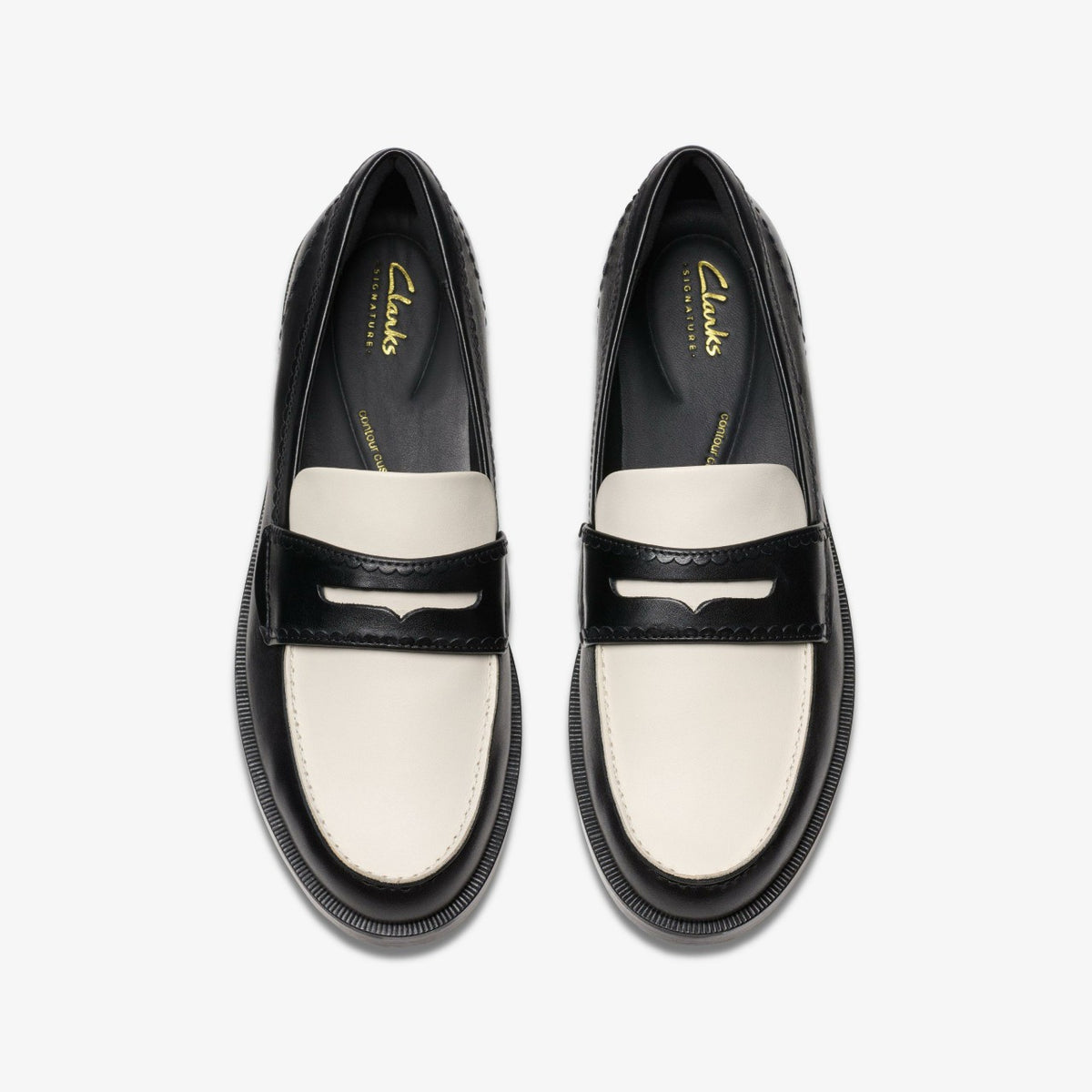Straven Edge Black Combination Leather - Clarks Hot Sale