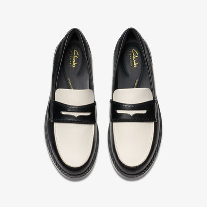 Straven Edge Black Combination Leather - Clarks Hot Sale