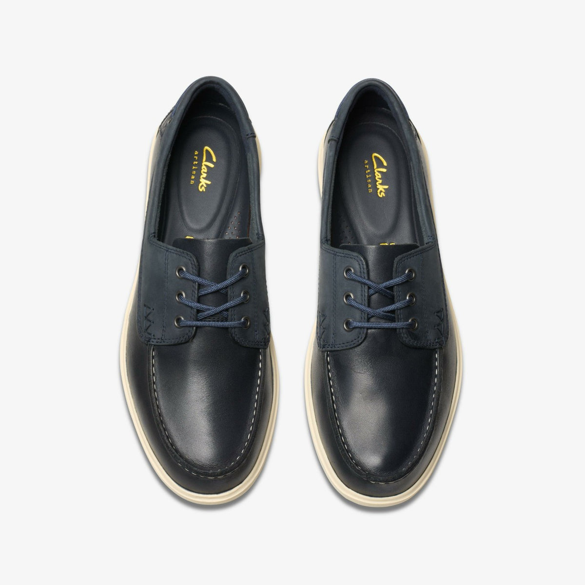 Bratton Boat Navy Leather - Clarks Hot Sale