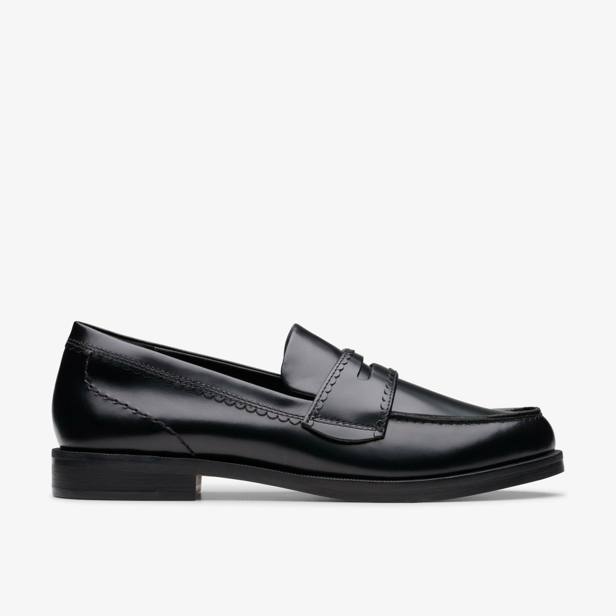 Straven Edge Black Leather - Clarks Essential