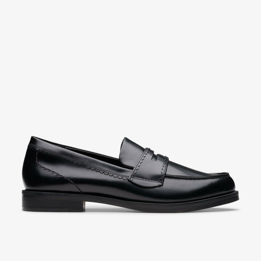 Straven Edge Black Leather - Clarks Essential