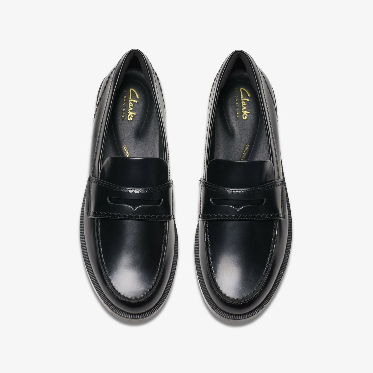 Straven Edge Black Leather - Clarks Essential