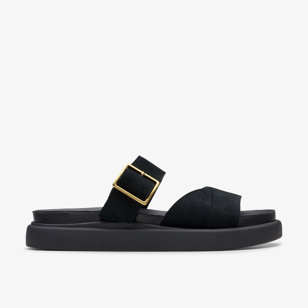 Aristella Mule Black Suede - Clarks Sale