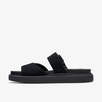 Aristella Mule Black Suede - Clarks Sale
