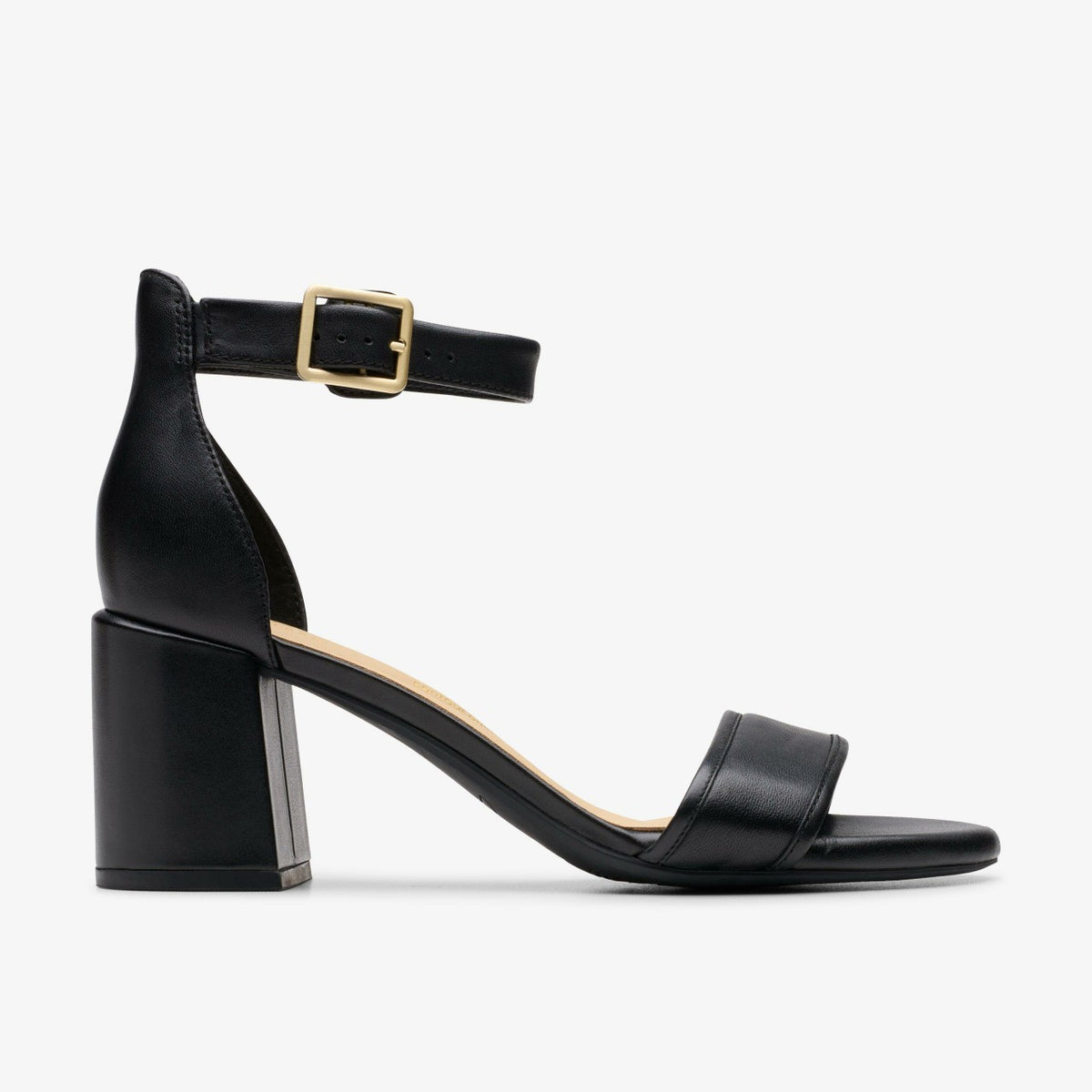 Ezoria Mae Black Leather - Clarks Great Value
