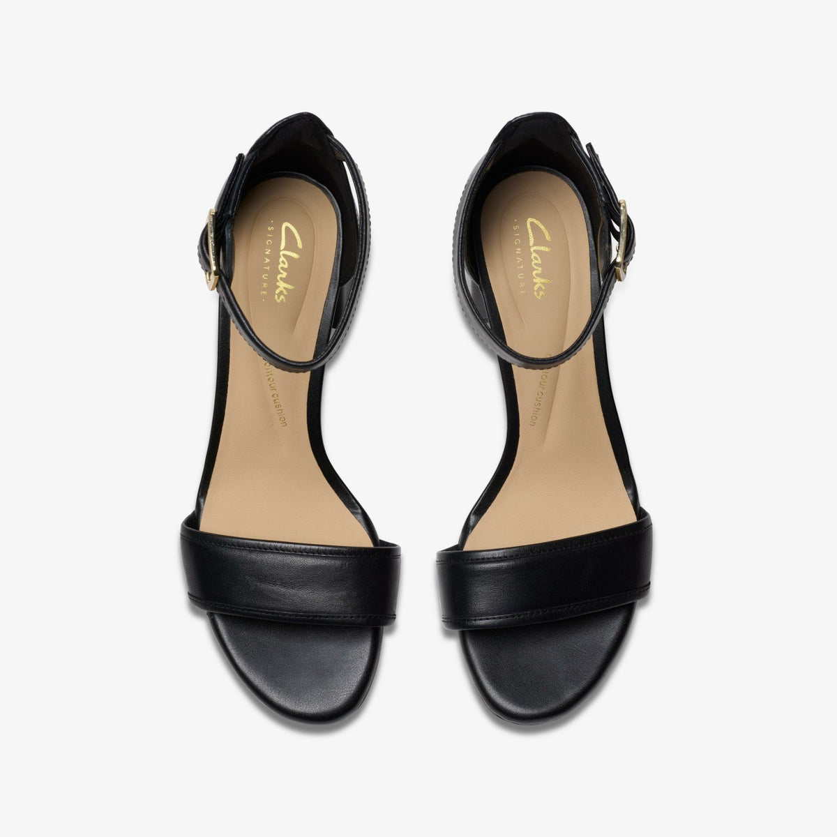 Ezoria Mae Black Leather - Clarks Great Value