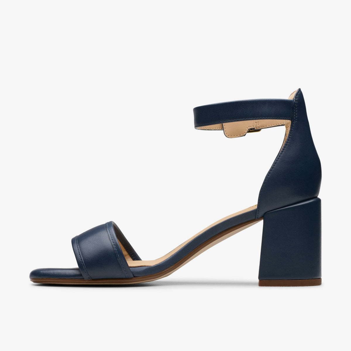 Ezoria Mae Navy Leather - Clarks Latest