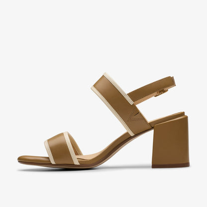 Ezoria Sling Light Tan Combination - Clarks Featured