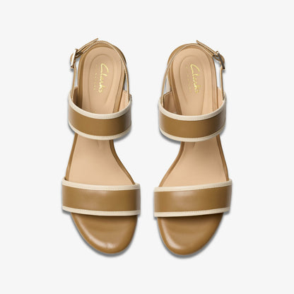Ezoria Sling Light Tan Combination - Clarks Featured