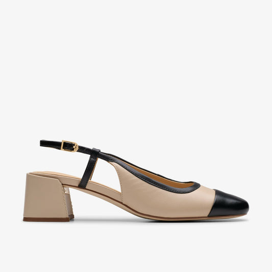 Nyta 45 Sling Sand Combination Leather - Clarks Special Offer